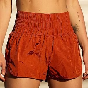 Free People FP Movement The Way Home Shorts Cinnamon Sugar Size Small